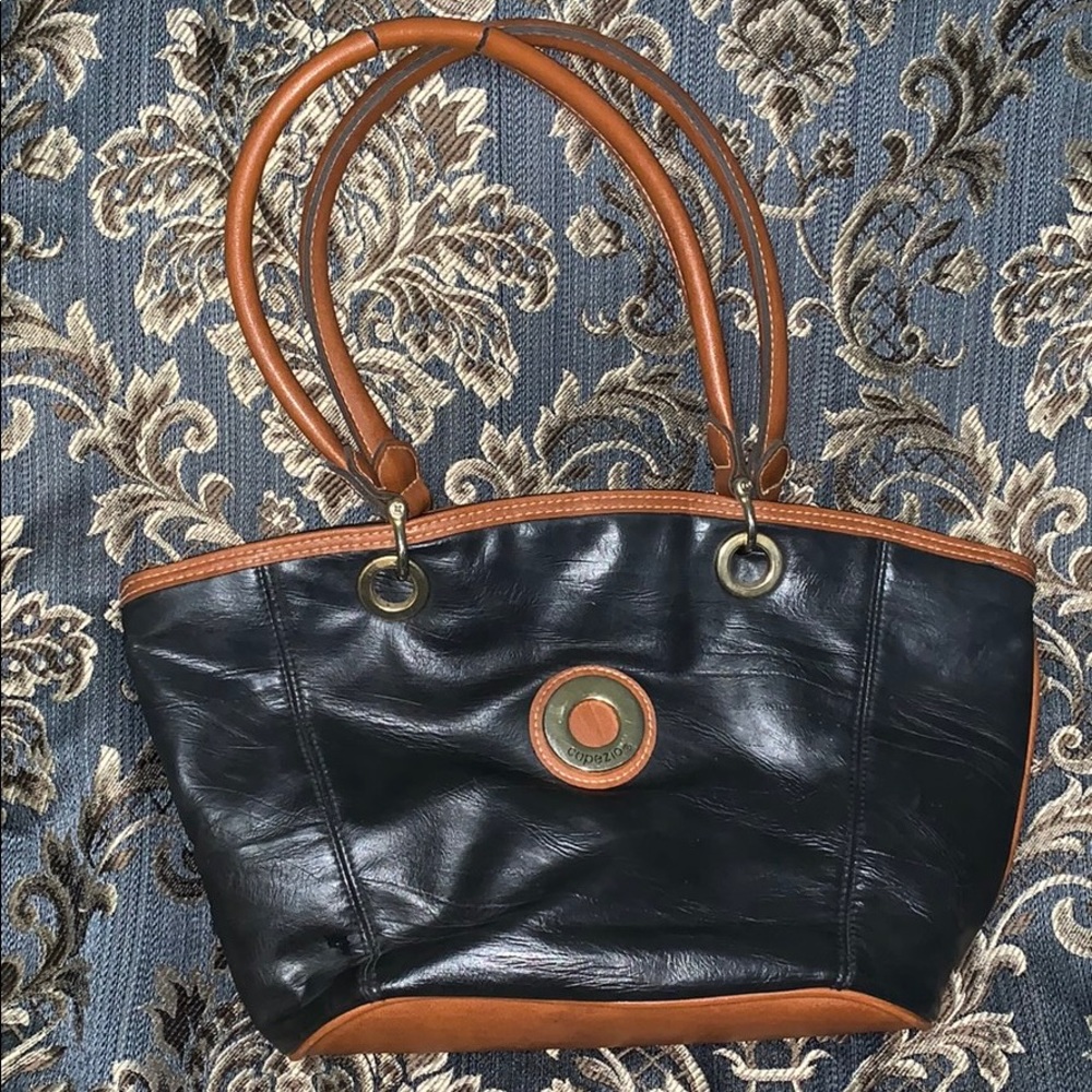 Capezio Black and Brown Purse